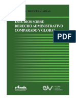 Allan R. Brewer-Carías. Estudios de Derecho Administrativo Comparado y Global 29-9-2022