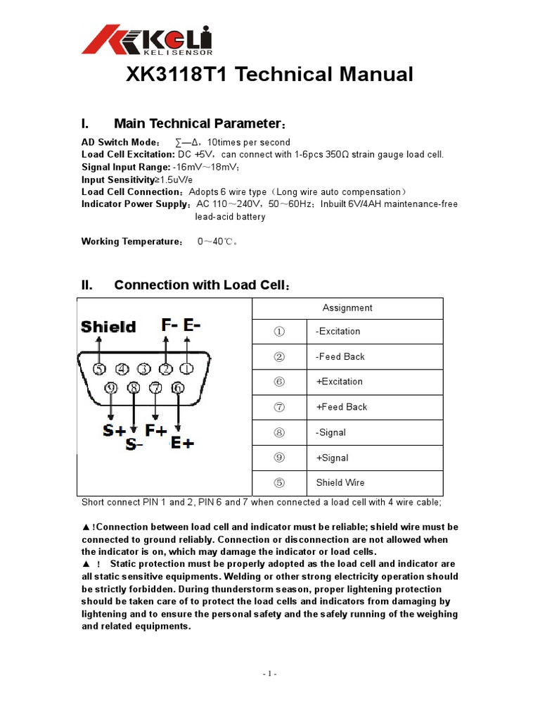 XK3118T1 Technical Manual | PDF | Power Supply | Electromagnetism
