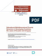 Subnational Multidimensional Poverty Dyn