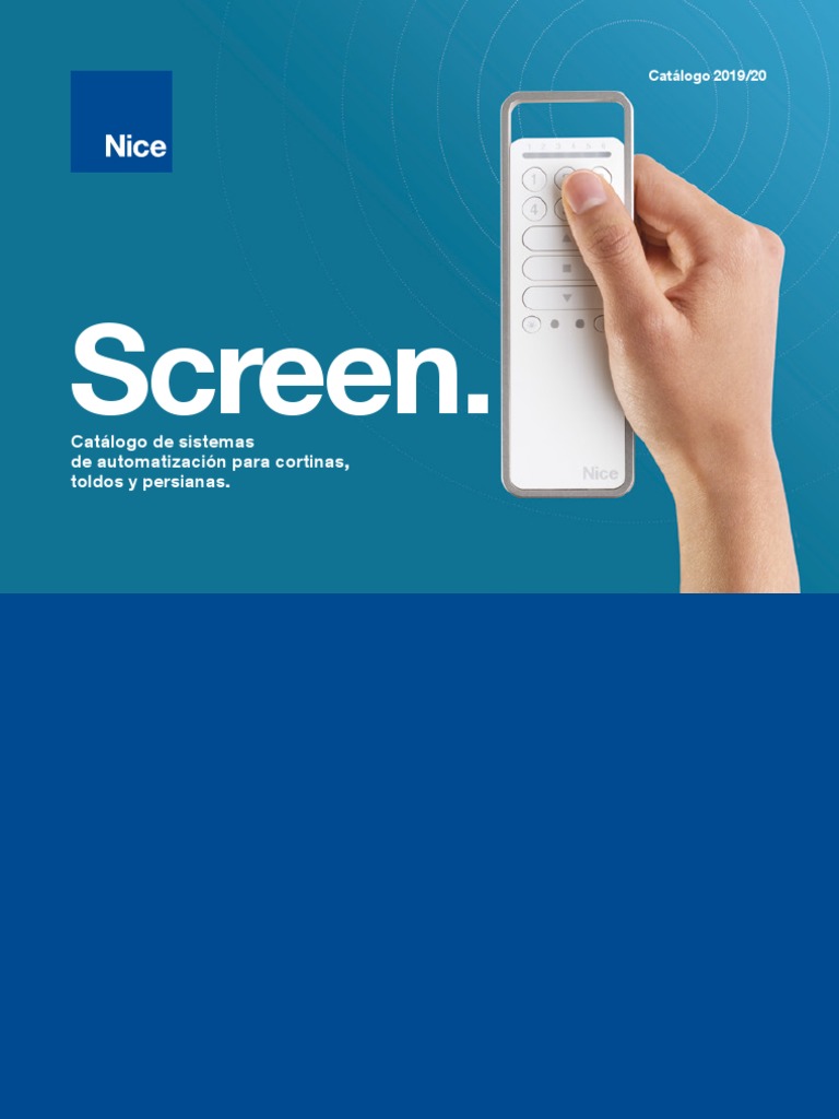 Nice Screen Catalogue Es, PDF, Control remoto