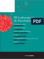 III Laboratorio Escritura Teatral Empezar A Leer