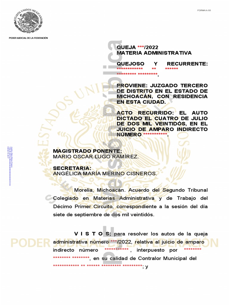 Ejecutoria de Amparo | PDF | Jurisdicción | Federación