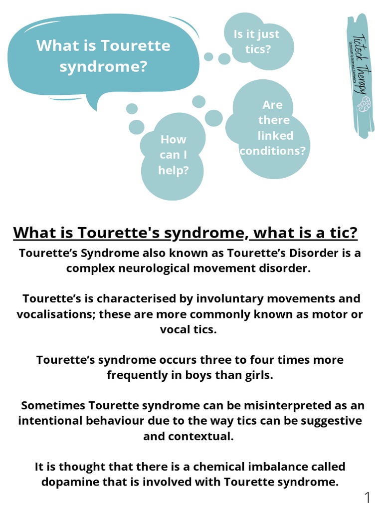 What Is Tourette Syndrome | PDF | Tourette Syndrome | Human Diseases ...