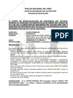Policia Nacional Del Peru: Direccion de Seguridad Del Estado PNP Oficina de Educacion