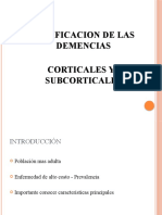 Presentacion Demencias Corticales y Subcorticales