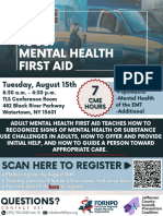 Adult Mental Health First Aid Course