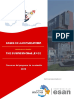 Bases Convocatoria The Business Challenge 2022 - Innova ESAN