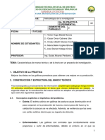 Características de Marco Teórico y de La Teoría en Un Proyecto de Investigación