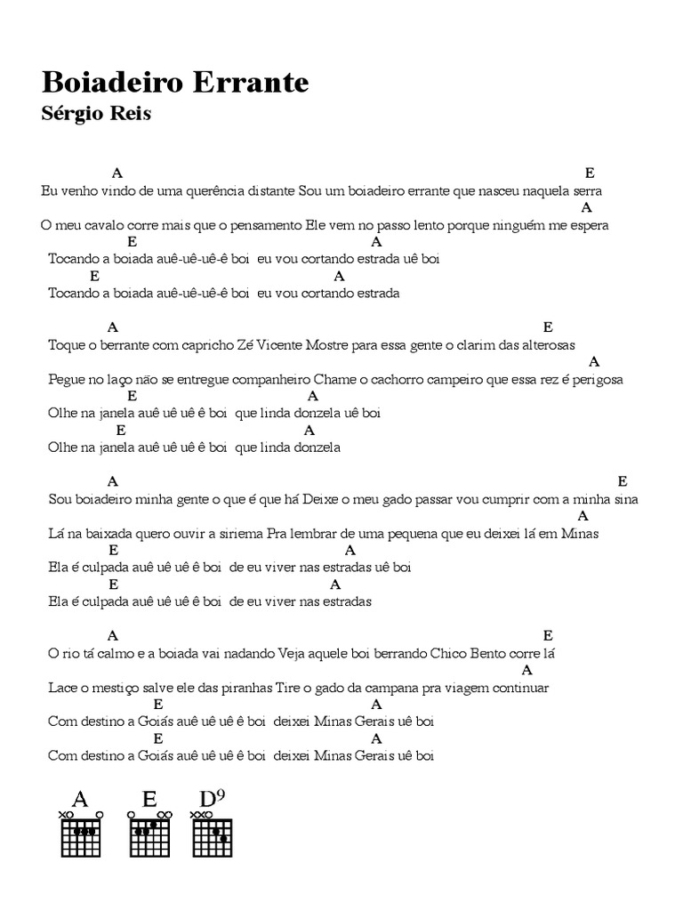 cantiga sem lágrimas - cifra simplificada