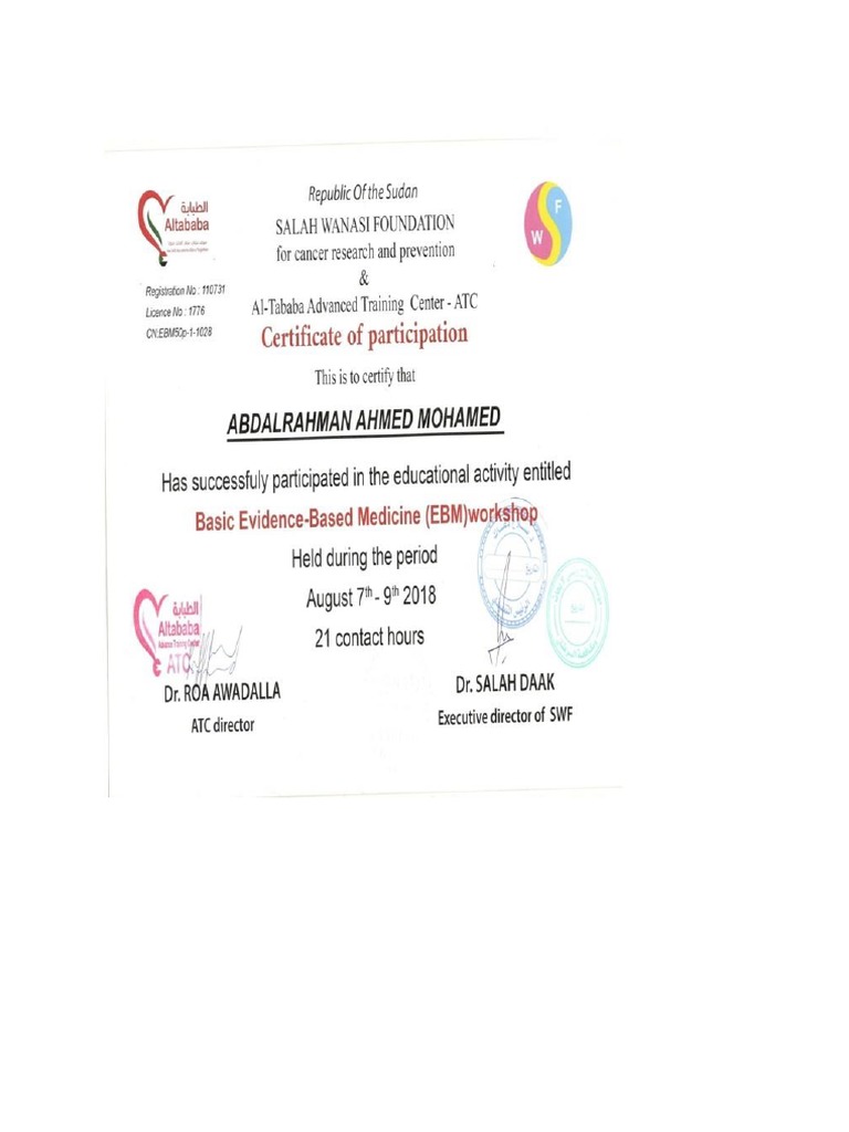 Training Certificate | PDF