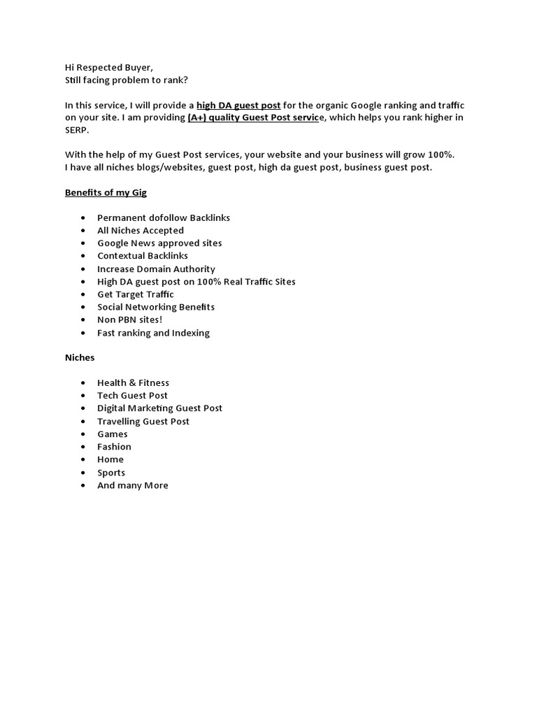 Description of The Gig PDF