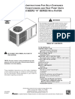 Installation Instructions For Self-Contained Package Air Conditioners and Heat Pump Units PC/ PH 13.4 SEER2 "H" SERIES With R-410A