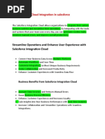 Cloud Integration in Salesforce