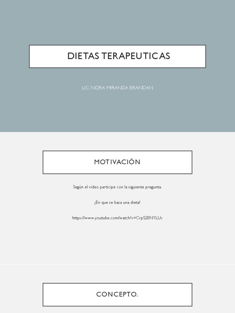 Clase Dietas Y Tipos Pdf Dieta Obesidad