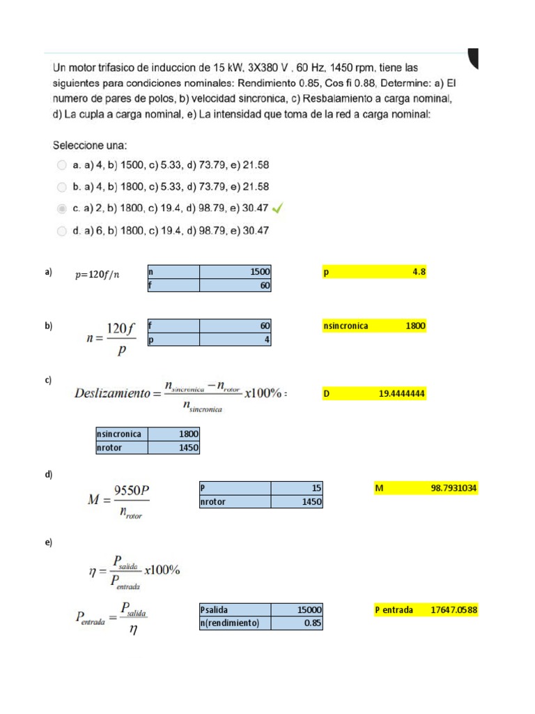 Calcul de la puissance des moteurs électriques PDF Sciences et — free download