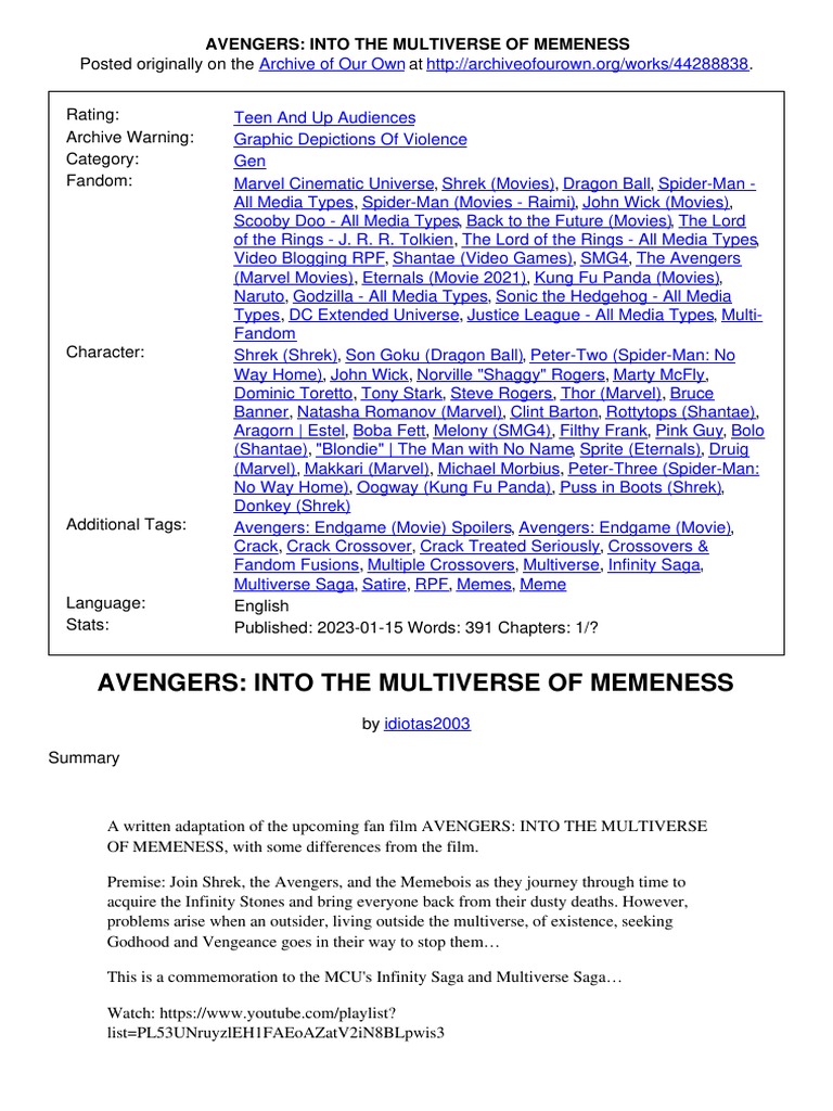 Avengers Into The Pdf