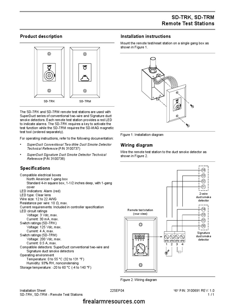 Edwards SD TRK SD TRM Install 0957864312 PDF Equipment Electrical