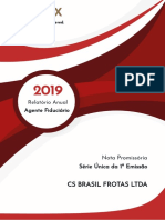 VORTX - CS Brasil Frotas Ltda - Relatório Anual Agente Fiduciário 2019