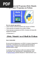Uso del IDLE en Python | PDF