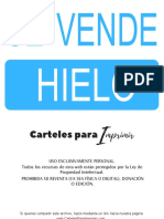 Cartel Se Vende Hielo - CartelesParaImprimir