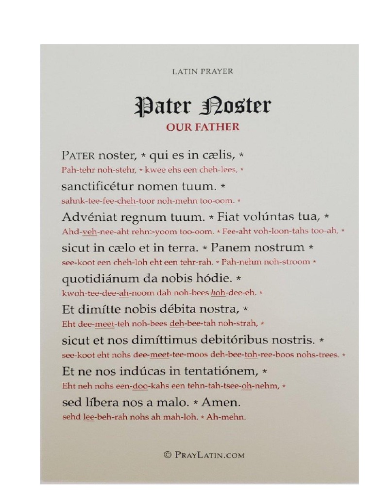 Pater Noster | PDF
