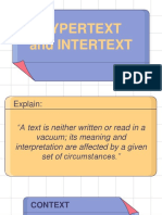 Hypertext and Intertext