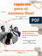 Anexo - Recomendaciones - Guía de Estudio para Examen Final