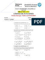 PRACTICA # 1 - Limites de Funciones - Primera Parte