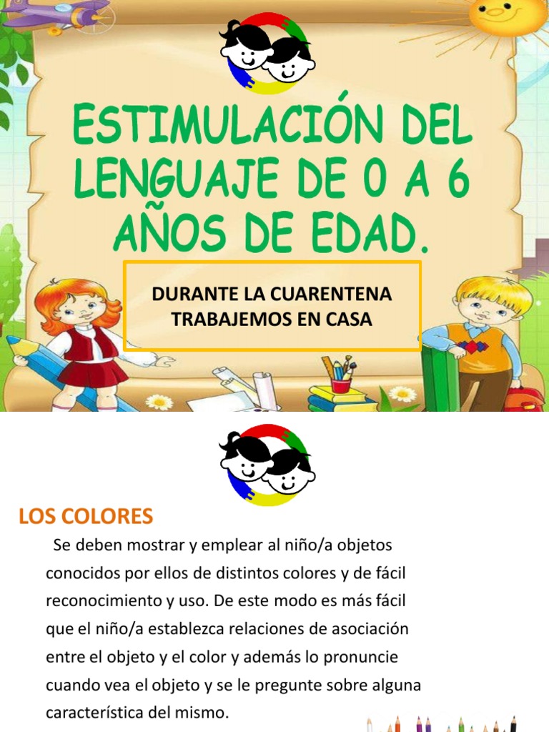 Actividades para Estimular el Lenguaje Infantil | PDF