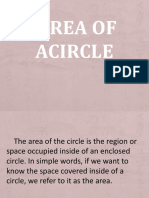 Area of Circle