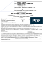 Microsoft Corporation: United States Securities and Exchange Commission FORM 10-K