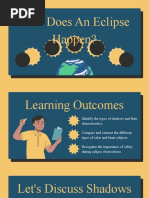 Solar and Lunar Eclipses Science Presentation in Yellow Blue Illustrative Style