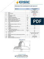 Aislador de Porcelana Tipo Suspension Clase Ansi 52 3