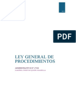 Ley General de Procedimientos Administrativos