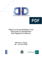 Report On The Proceedings of The Diamonds in Guinea