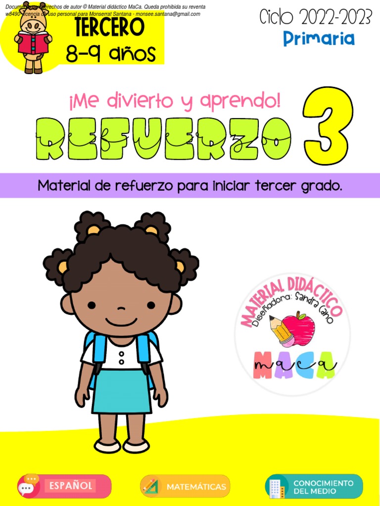 Material Didáctico para Tercer Grado | PDF