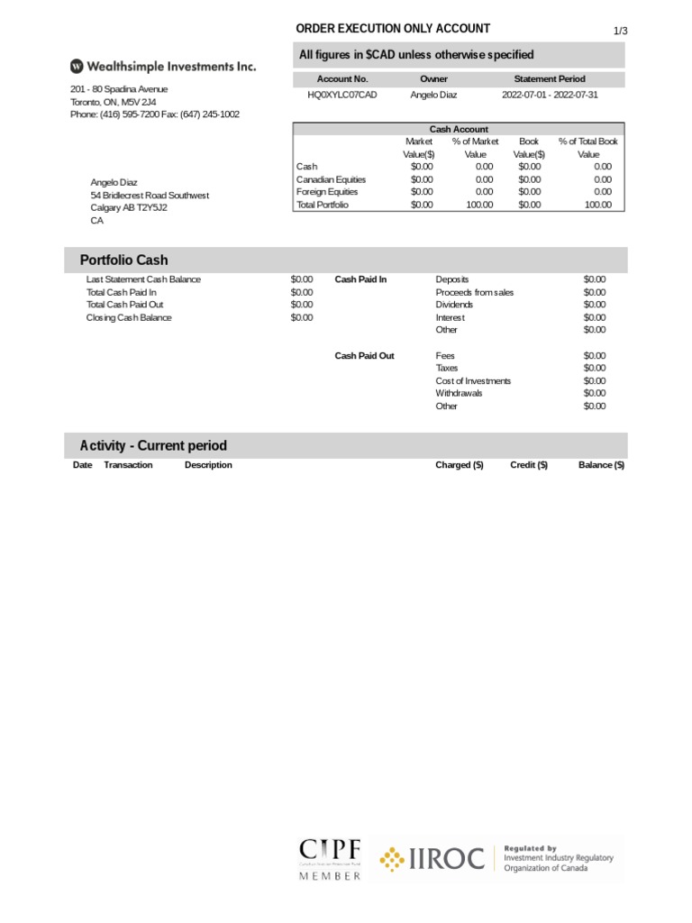 Jul 2022 Performance Report | PDF | Securities (Finance) | Stocks
