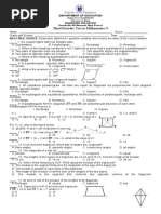 Third Periodical Test Math 9