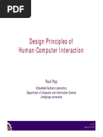 Design Principles of Human Computer Interface (HCI)