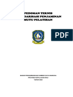 Pedoman Teknis Standarisasi Penjaminan Mutu