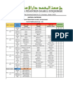 Jadwal Imtihan Santri 2022