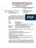 Surat Undangan Peserta Operator Dapodik Angkatan II Tapin - HSS - HST - HSU - Balangan - Tabalong