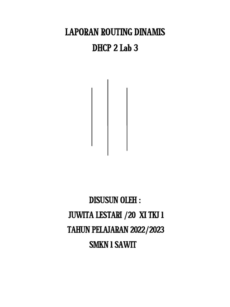 Contoh dan Kesimpulan Routing Dinamis | PDF