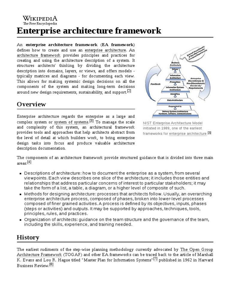 Enterprise Architecture Framework | PDF | Enterprise Architecture ...
