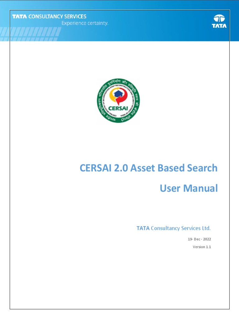 What Is Cersai Search Report