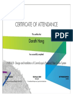 Certificate of Powered Fiber Cable System