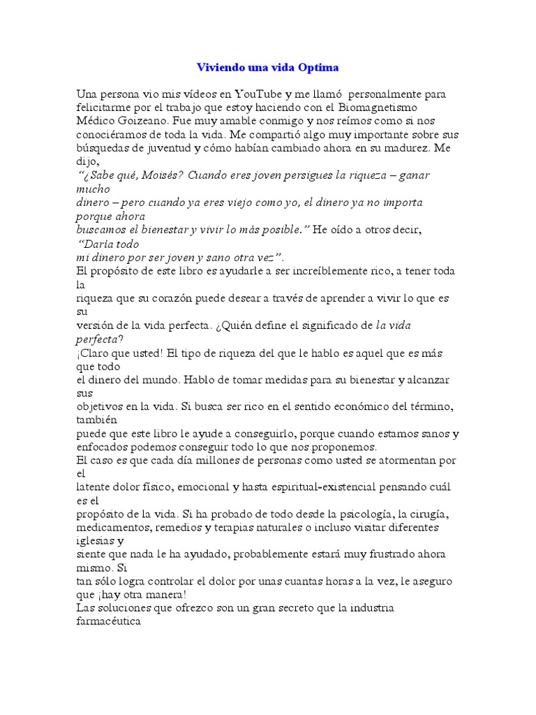 Viviendo Una Vida Optima PDF Mente Sueño