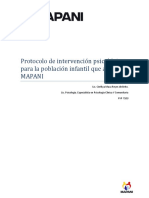 Protocolo de Intervenciã N Psicolã Gica para La Poblaciã N Infanto Juvenil Que Asiste A MAPAN1