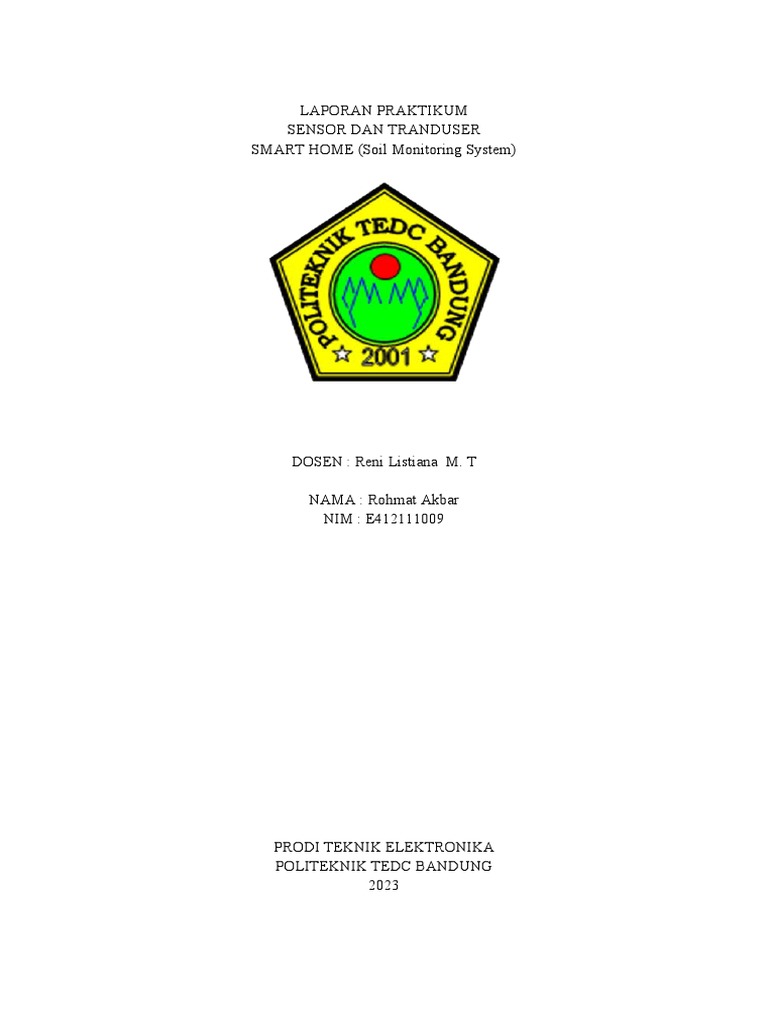 Rohmat Akbar - Laporan - Sensor Dan Tranduser | PDF