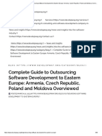Complete Guide To Outsourcing Software Development To Eastern Europe: Armenia, Czech Republic, Poland and Moldova Overviewed